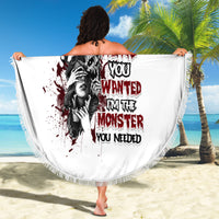 I'm Not The Hero You Wanted Beach Blanket - Wonder Print Shop