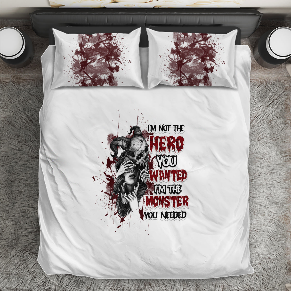 I'm Not The Hero You Wanted Bedding Set - Wonder Print Shop