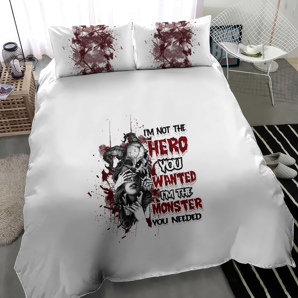 I'm Not The Hero You Wanted Bedding Set - Wonder Print Shop