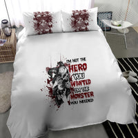 I'm Not The Hero You Wanted Bedding Set - Wonder Print Shop