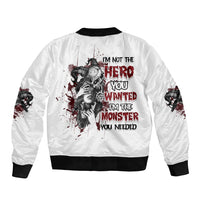 I'm Not The Hero You Wanted Bomber Jacket - Wonder Print Shop