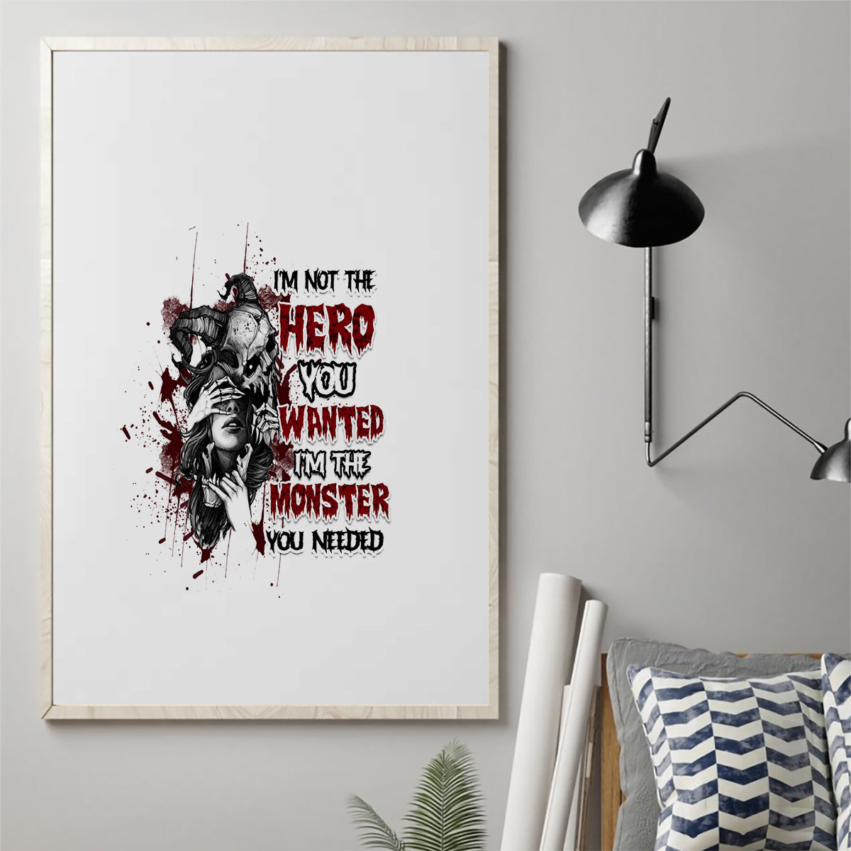 I'm Not The Hero You Wanted Canvas Wall Art - Wonder Print Shop