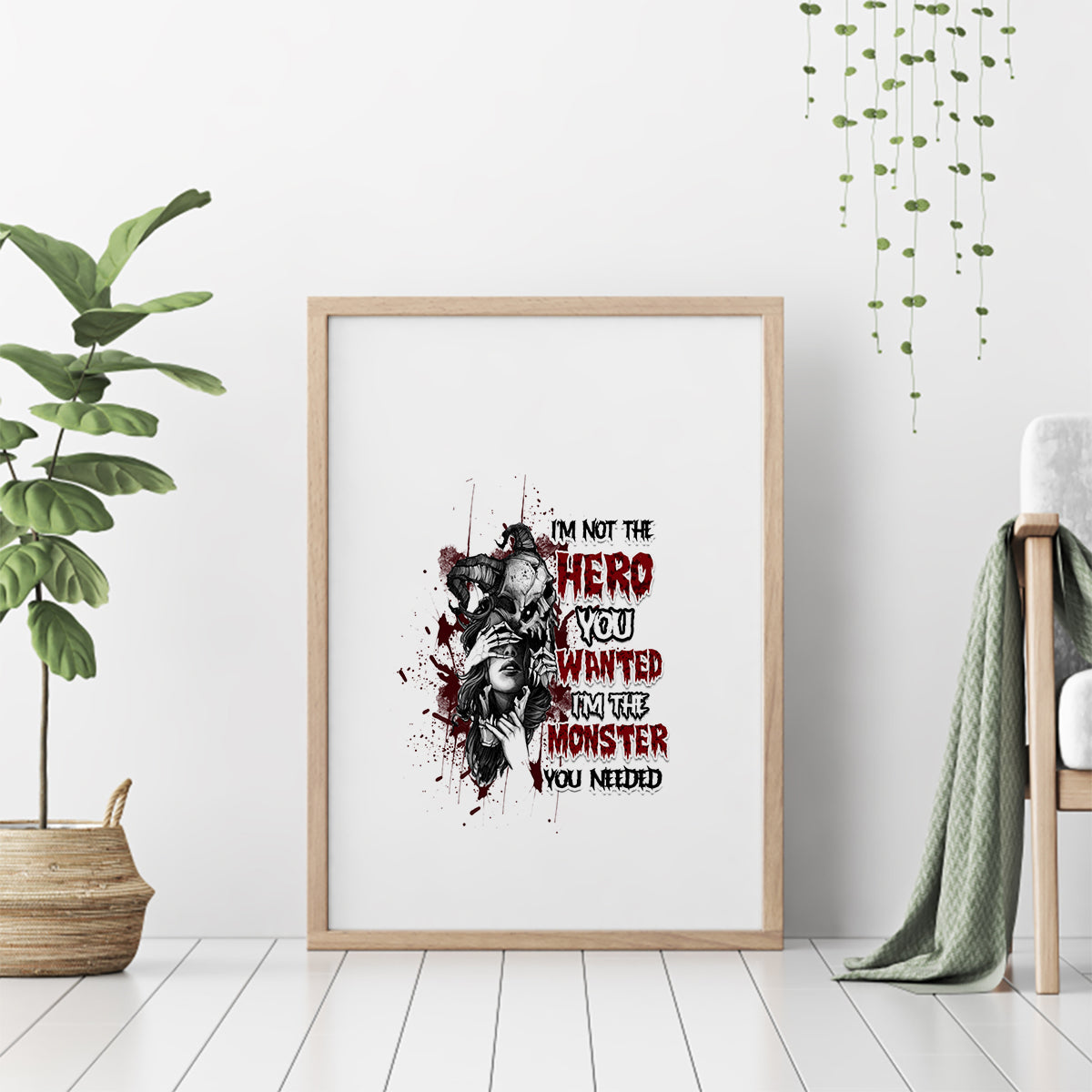I'm Not The Hero You Wanted Canvas Wall Art - Wonder Print Shop