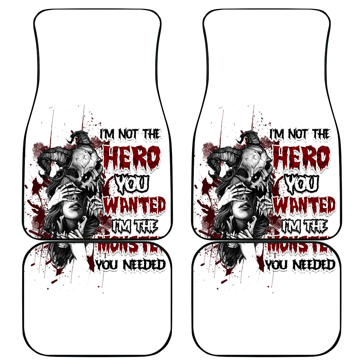 I'm Not The Hero You Wanted Car Mats - Wonder Print Shop
