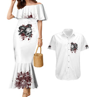 I'm Not The Hero You Wanted Couples Matching Mermaid Dress and Hawaiian Shirt - Wonder Print Shop