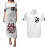 I'm Not The Hero You Wanted Couples Matching Puletasi Dress and Hawaiian Shirt - Wonder Print Shop