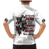 I'm Not The Hero You Wanted Family Matching Mermaid Dress and Hawaiian Shirt - Wonder Print Shop