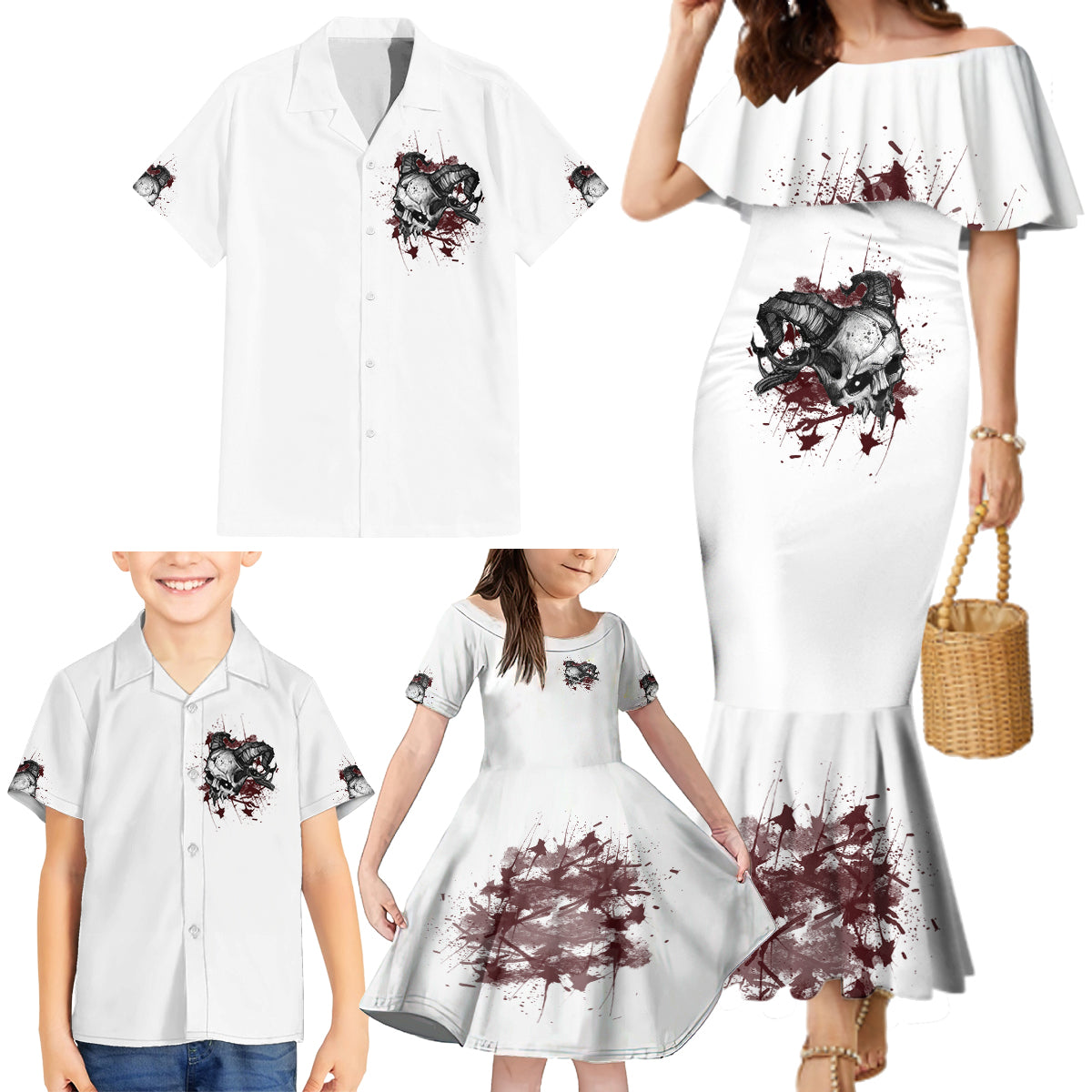 I'm Not The Hero You Wanted Family Matching Mermaid Dress and Hawaiian Shirt - Wonder Print Shop
