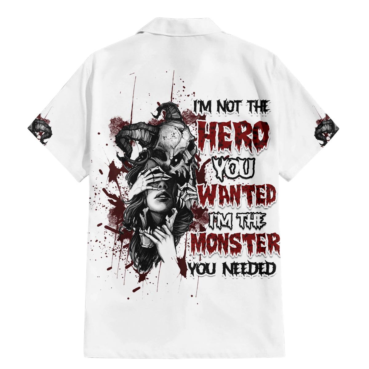 I'm Not The Hero You Wanted Family Matching Mermaid Dress and Hawaiian Shirt - Wonder Print Shop