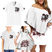 I'm Not The Hero You Wanted Family Matching Off Shoulder Short Dress and Hawaiian Shirt - Wonder Print Shop