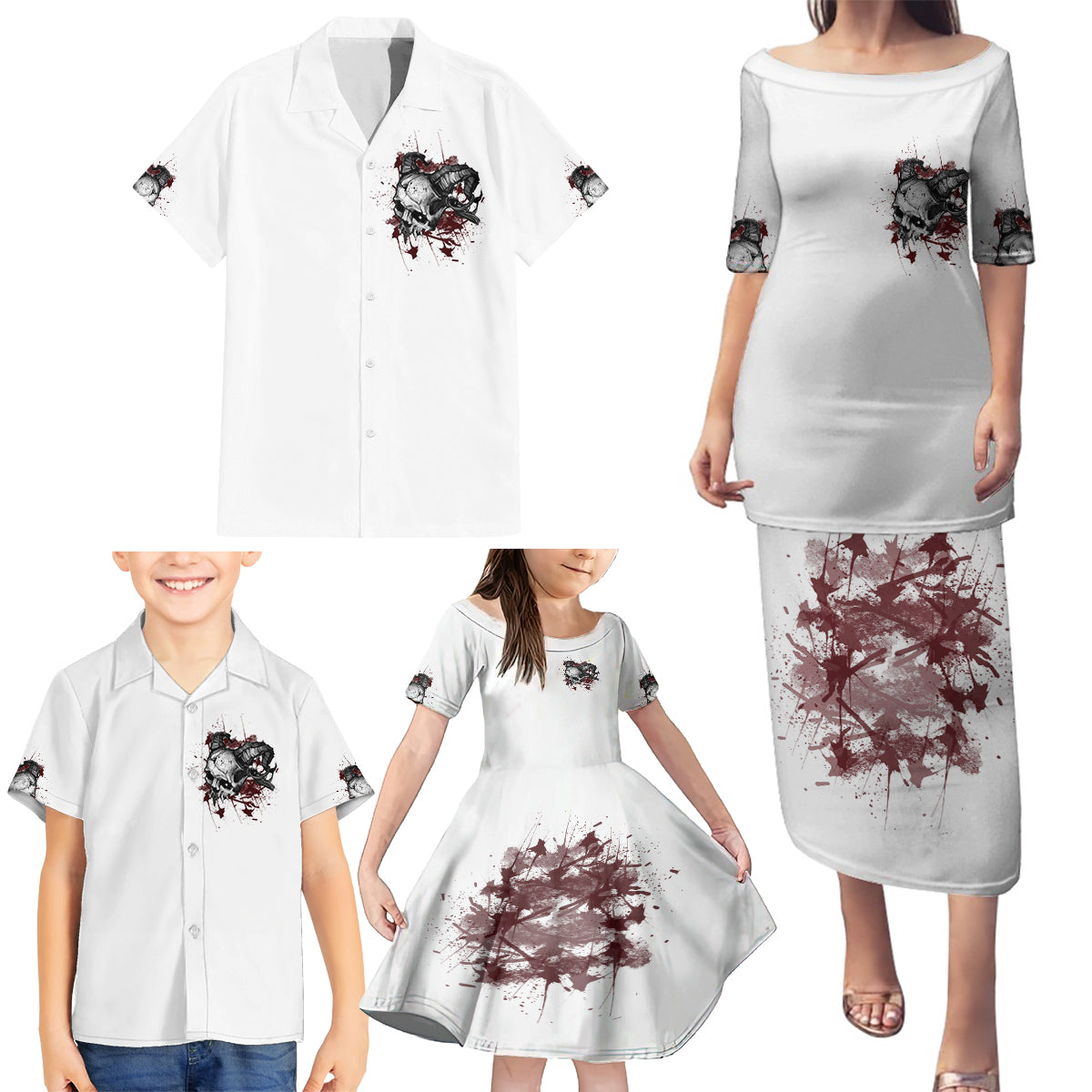 I'm Not The Hero You Wanted Family Matching Puletasi Dress and Hawaiian Shirt - Wonder Print Shop
