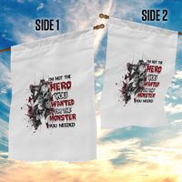 I'm Not The Hero You Wanted Garden Flag - Wonder Print Shop