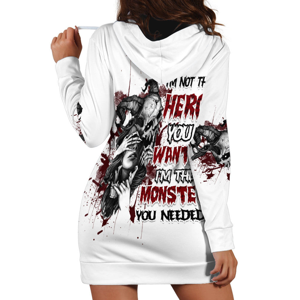 I'm Not The Hero You Wanted Hoodie Dress - Wonder Print Shop