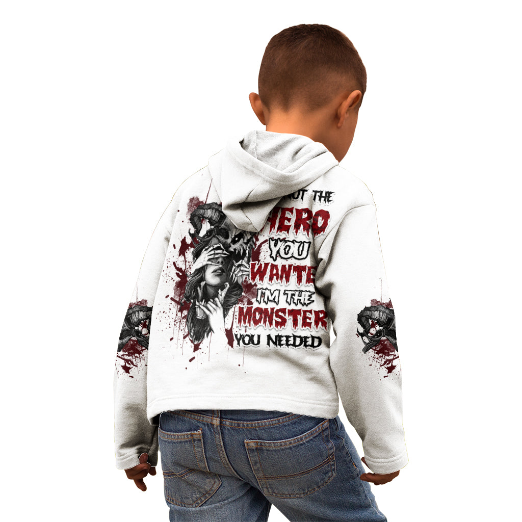 I'm Not The Hero You Wanted Kid Hoodie - Wonder Print Shop
