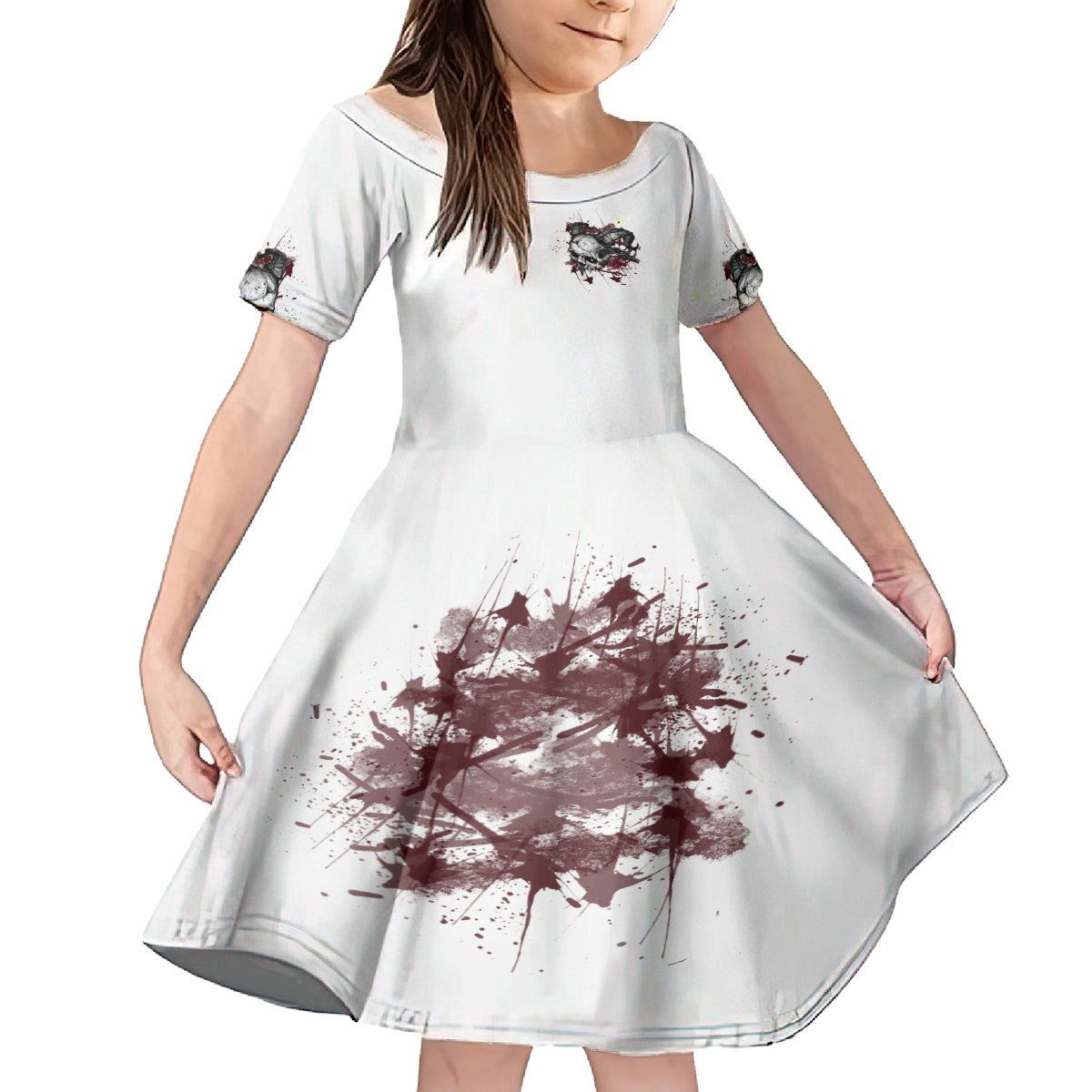 I'm Not The Hero You Wanted Kid Short Sleeve Dress - Wonder Print Shop