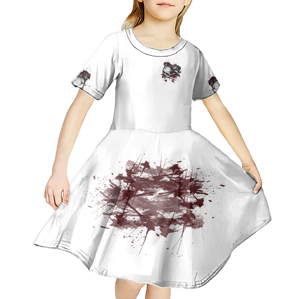 I'm Not The Hero You Wanted Kid Short Sleeve Dress - Wonder Print Shop