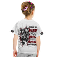 I'm Not The Hero You Wanted Kid T Shirt - Wonder Print Shop