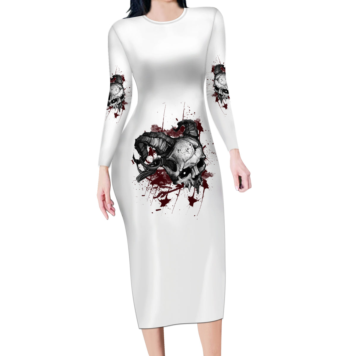 I'm Not The Hero You Wanted Long Sleeve Bodycon Dress - Wonder Print Shop