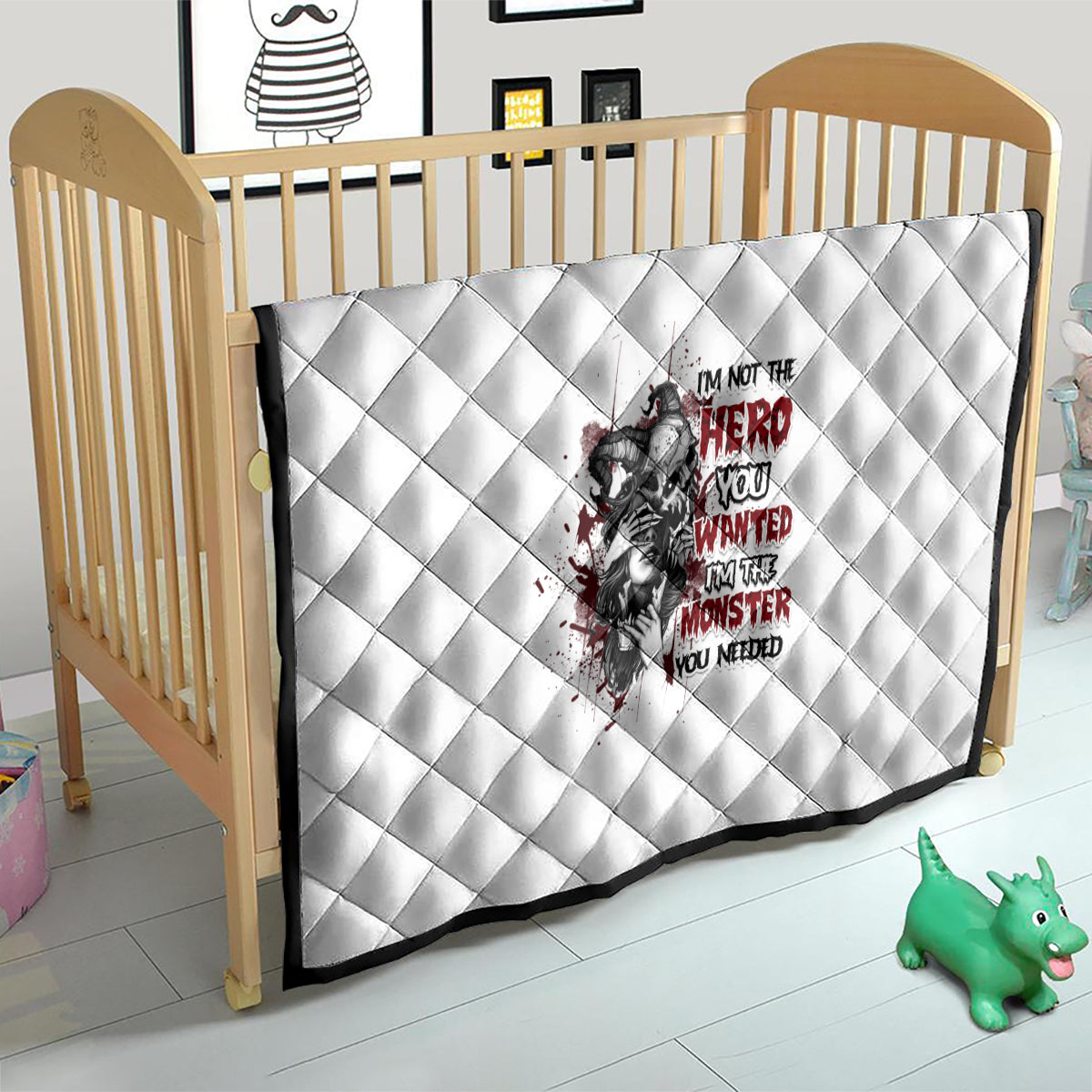 I'm Not The Hero You Wanted Quilt - Wonder Print Shop