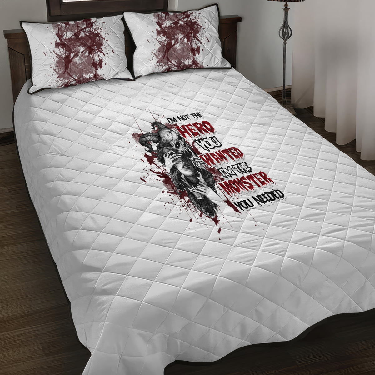I'm Not The Hero You Wanted Quilt Bed Set - Wonder Print Shop