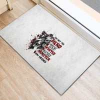 I'm Not The Hero You Wanted Rubber Doormat - Wonder Print Shop