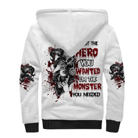 I'm Not The Hero You Wanted Sherpa Hoodie - Wonder Print Shop