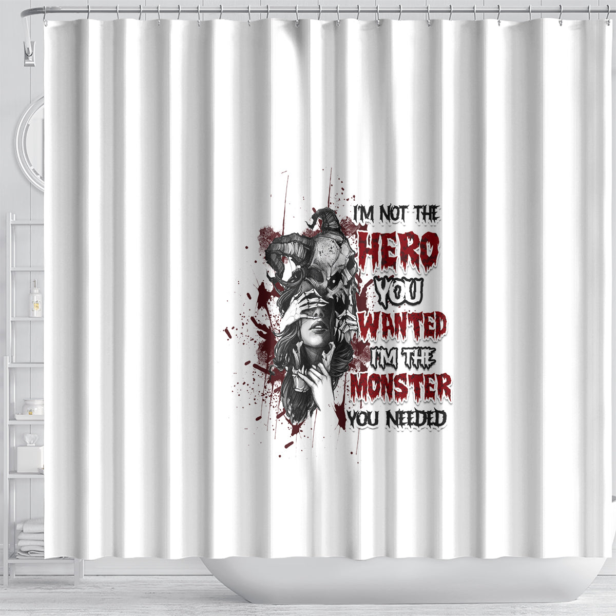 im-not-the-hero-you-wanted-shower-curtain