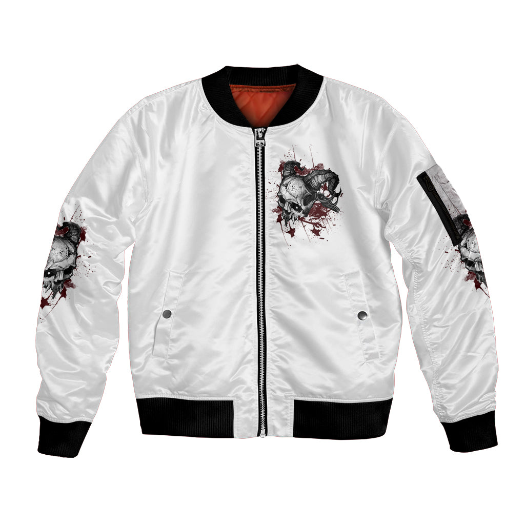 I'm Not The Hero You Wanted Sleeve Zip Bomber Jacket - Wonder Print Shop