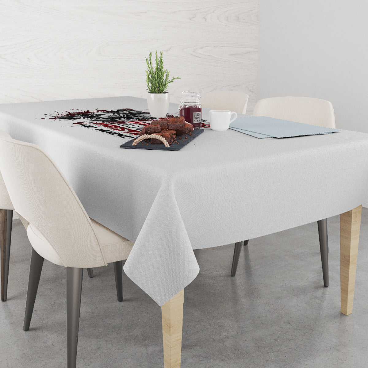 I'm Not The Hero You Wanted Tablecloth - Wonder Print Shop