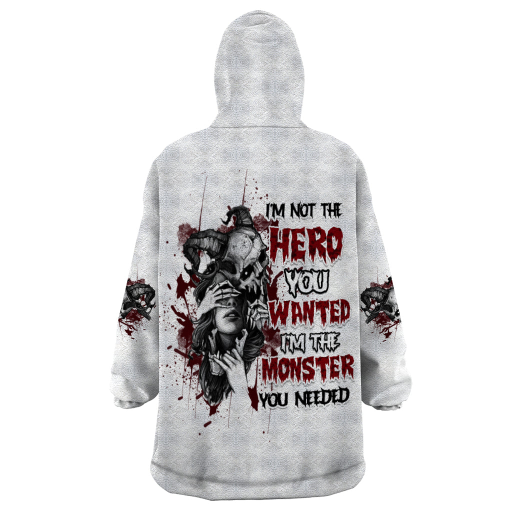 I'm Not The Hero You Wanted Wearable Blanket Hoodie - Wonder Print Shop
