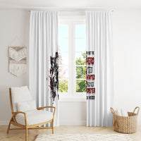 I'm Not The Hero You Wanted Window Curtain - Wonder Print Shop