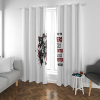 I'm Not The Hero You Wanted Window Curtain - Wonder Print Shop