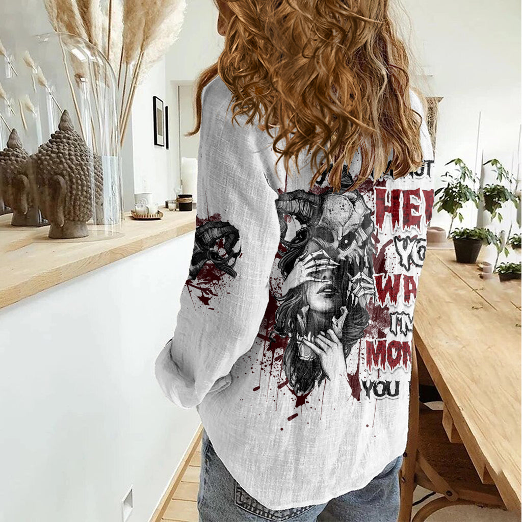 I'm Not The Hero You Wanted Women Casual Shirt - Wonder Print Shop