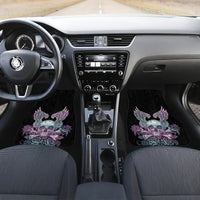 Skull Wings Roses - Zero Fuck Given Car Mats - Wonder Print Shop