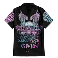 Skull Wings Roses - Zero Fuck Given Family Matching Mermaid Dress and Hawaiian Shirt - Wonder Print Shop