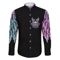 Skull Wings Roses - Zero Fuck Given Family Matching Summer Maxi Dress and Hawaiian Shirt - Wonder Print Shop