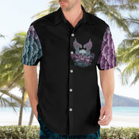 Skull Wings Roses - Zero Fuck Given Hawaiian Shirt - Wonder Print Shop