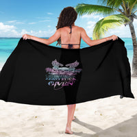 Skull Wings Roses - Zero Fuck Given Sarong - Wonder Print Shop