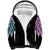 Skull Wings Roses - Zero Fuck Given Sherpa Hoodie - Wonder Print Shop