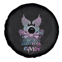 Skull Wings Roses - Zero Fuck Given Spare Tire Cover - Wonder Print Shop