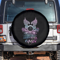 Skull Wings Roses - Zero Fuck Given Spare Tire Cover - Wonder Print Shop
