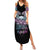 Skull Wings Roses - Zero Fuck Given Summer Maxi Dress - Wonder Print Shop