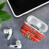 East Timor Christmas AirPods Case with Santa Crocodile Gingerbread Palm Trees and Red Holiday - Wonder Print Shop