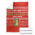 East Timor Christmas Blanket with Santa Crocodile Gingerbread Palm Trees and Red Holiday - Wonder Print Shop