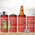 East Timor Christmas 4 in 1 Can Cooler Tumbler with Santa Crocodile Gingerbread Palm Trees and Red Holiday - Wonder Print Shop