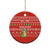 East Timor Christmas Ceramic Ornament with Santa Crocodile Gingerbread Palm Trees and Red Holiday - Wonder Print Shop