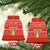 East Timor Christmas Ceramic Ornament with Santa Crocodile Gingerbread Palm Trees and Red Holiday - Wonder Print Shop