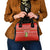 East Timor Christmas Shoulder Handbag with Santa Crocodile Gingerbread Palm Trees and Red Holiday - Wonder Print Shop