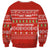East Timor Christmas Sweatshirt with Santa Crocodile Gingerbread Palm Trees and Red Holiday - Wonder Print Shop