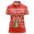 East Timor Christmas Women Polo Shirt with Santa Crocodile Gingerbread Palm Trees and Red Holiday - Wonder Print Shop
